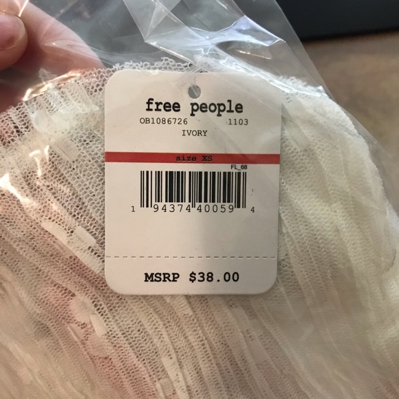 Free People Boho Lace Feminine Floral Bralette Bra - Picture 5 of 9